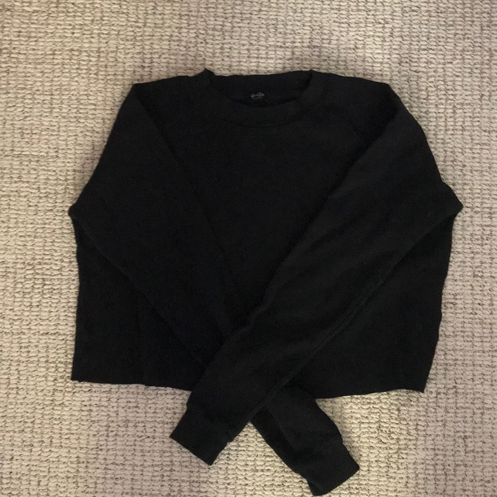 Brandy Melville waffle knit black king sleeve